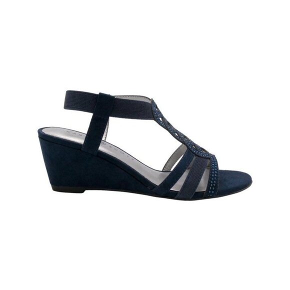 Karen Scott Womens Open Toe Ankle Strap Wedge Sandals - Picture 2 of 3